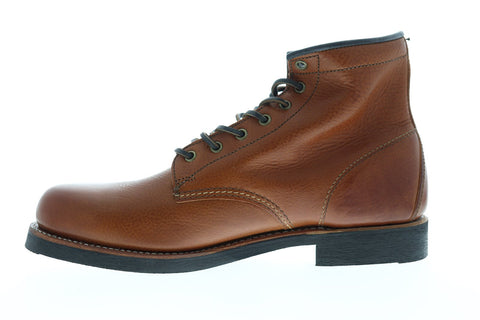 Frye Arkansas Mid Lace Mens Brown Leather Casual Dress Lace Up Boots Shoes