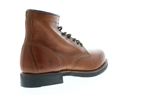 Frye Arkansas Mid Lace Mens Brown Leather Casual Dress Lace Up Boots Shoes