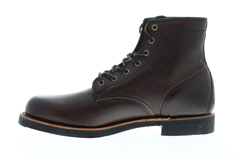 Frye Arkansas Mid Lace Mens Brown Leather Casual Dress Lace Up Boots Shoes