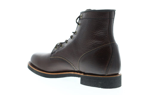 Frye Arkansas Mid Lace Mens Brown Leather Casual Dress Lace Up Boots Shoes