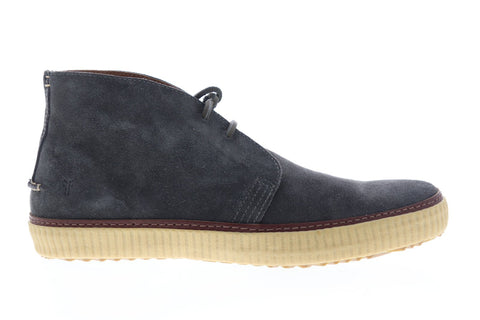 Frye Emory Chukka 87093 Mens Gray Suede Lace Up Chukkas Boots Shoes
