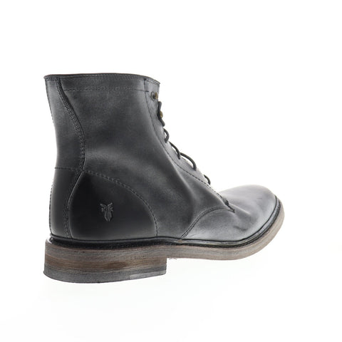 Frye James Lace Up 87124 Mens Black Leather Lace Up Casual Dress Boots Shoes