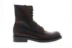 Frye Folsom Combat 87245 Mens Brown Leather Lace Up Casual Dress Boots Shoes