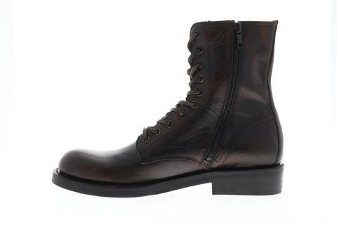 Frye Folsom Combat 87245 Mens Brown Leather Lace Up Casual Dress Boots Shoes