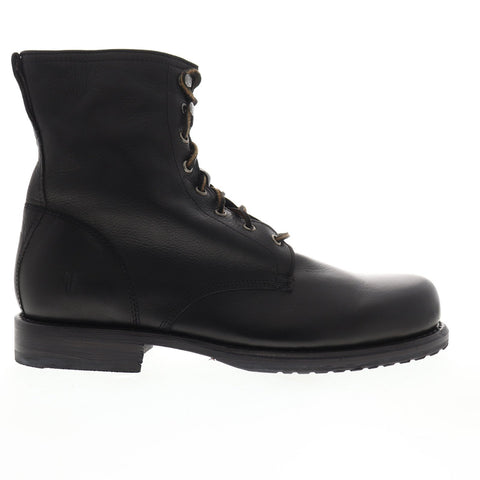 Frye Wayde Combat 87302 Mens Black Leather Lace Up Casual Dress Boots Shoes