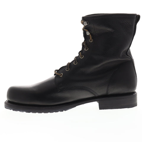 Frye Wayde Combat 87302 Mens Black Leather Lace Up Casual Dress Boots Shoes