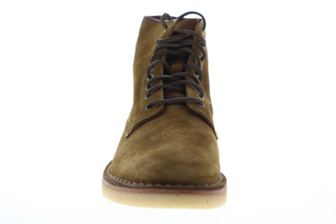 Frye Rainer Workboot 87308 Mens Brown Suede Lace Up Work Boots Shoes