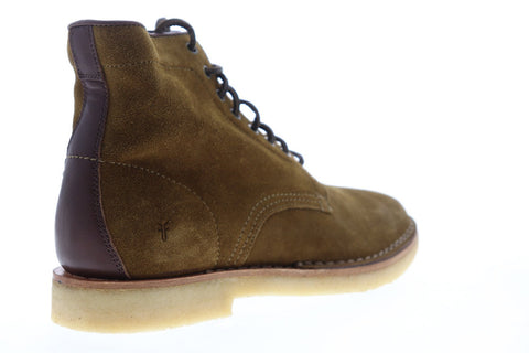 Frye Rainer Workboot 87308 Mens Brown Suede Lace Up Work Boots Shoes