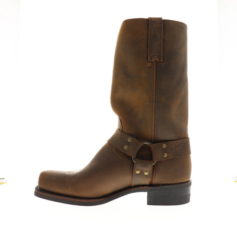 Frye Harness 12R 87350 Mens Brown Wide 2E Leather High Top Casual Dress Boots