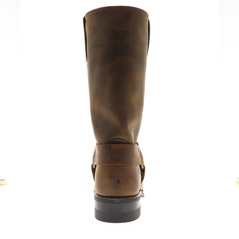 Frye Harness 12R 87350 Mens Brown Wide 2E Leather High Top Casual Dress Boots