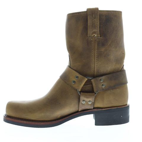 Frye Harness 8R Mens Brown Leather Casual Dress Slip On Boots Shoes