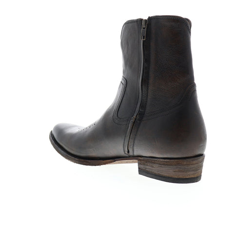 Frye Austin Inside Zip 87615 Mens Brown Leather Zipper Western Boots Shoes