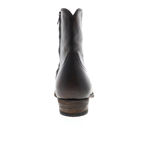 Frye Austin Inside Zip 87615 Mens Brown Leather Zipper Western Boots Shoes
