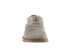 Frye Paul Bal Oxford 87633 Mens Gray Suede Lace Up Cap Toe Oxfords