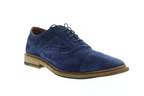 Frye Paul Bal Oxford 87633 Mens Blue Suede Low Top Lace Up  display picture 2