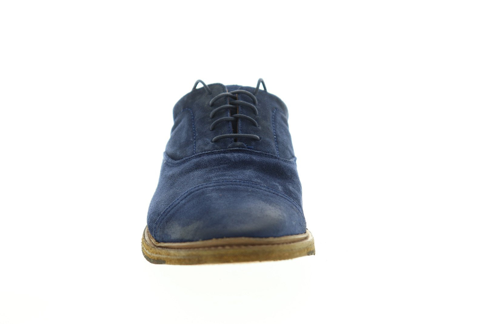 Frye Paul Bal Blue Suede Lace Up Men\'s Size 11D Oxford Casual Dress Shoes Frye Paul Bal Cap Toe Taupe Oxford Sz 11 Lace Ups main image 4