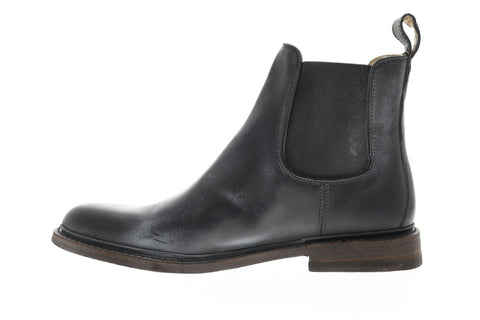 Frye James Chelsea Mens Black Leather Casual Dress Slip On Boots Shoes