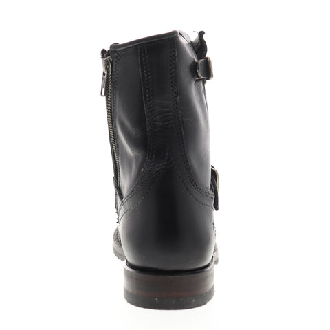 Frye Logan Engineer Inside Zip 87787 Mens Black Leather Casual Dress Boots