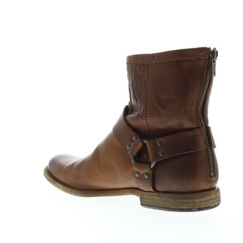Frye Phillip Harness 87870 Mens Brown Leather Casual Dress Boots Shoes
