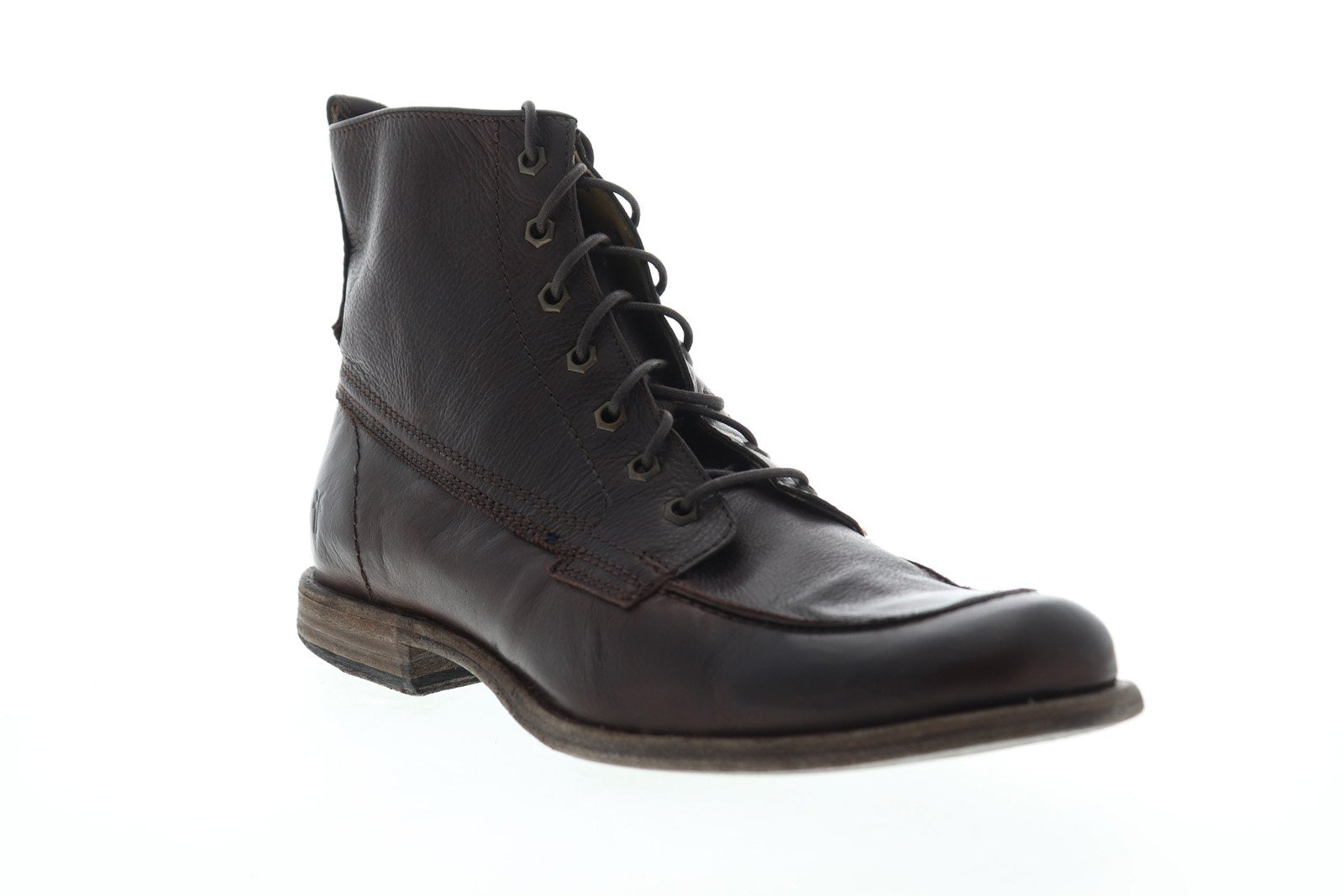 FRYE Mens Phillip Lug Work & Safety Boot 87828 Nubbuck Leather Size 11 (D,M) Frye Phillip Harness 87870 Mens Brown Leather Zipper Casual  main image 2