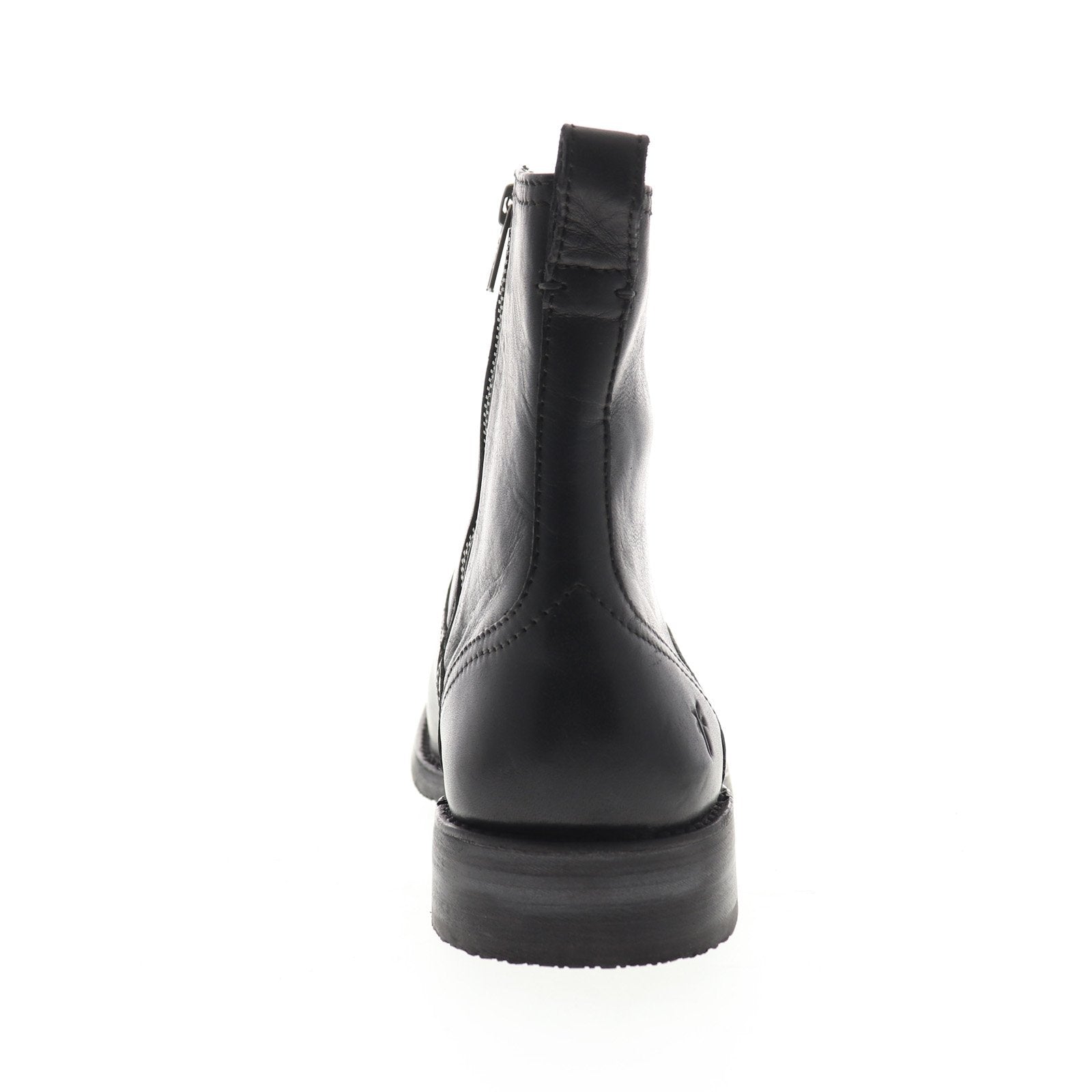 Frye and Co. Men\'s Oliver Stacked Heel Boots Black Size 10 Frye Oliver Inside Zip 87908 Mens Black Leather Zipper  main image 2