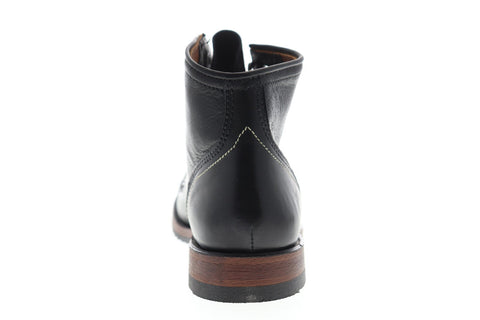 Frye Logan Cap Toe 87917 Mens Black Leather Lace Up Casual Dress Boots Shoes
