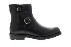 Frye Brayden Engineer Mens Black Leather Casual Dress Zipper Boots Shoes