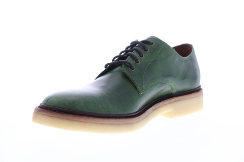 Frye Luke Oxford 88060 Mens Green Leather Casual Lace Up Oxfords Shoes