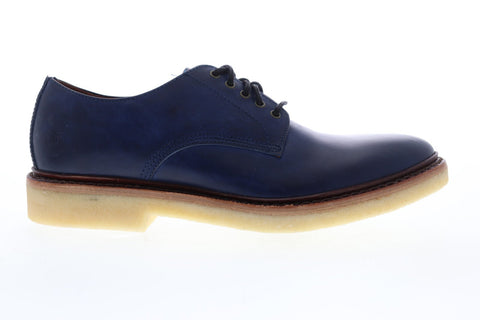 Frye Luke Oxford 88060 Mens Blue Leather Dress Lace Up Oxfords Shoes