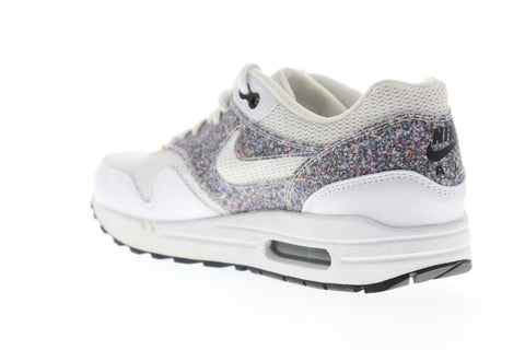 Nike Air Max 1 Se 881101-100 Womens White Mesh Lace Up Surf Athletic Skate Shoes