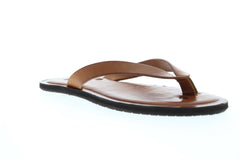 Frye Neil Thong 88580 Mens Brown Leather Slip On Flip-Flops  display picture 1