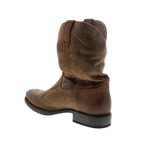 Frye Duke Roper 80884 Mens Brown Leather Slip On Western Boots