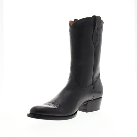 Frye Flynn Pull On 89913 Mens Black Leather Slip On Western Boots Shoes
