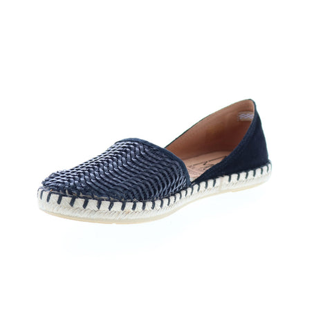 Miz Mooz Cindy Womens Black Leather Slip On Loafer Flats Shoes