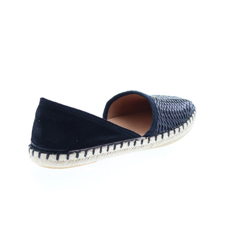Miz Mooz Cindy Womens Black Leather Slip On Loafer Flats Shoes
