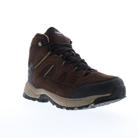 Hi-Tec Red Rock Mid Waterproof 9514 Mens Brown Suede Lace Up Hiking Boots