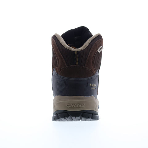 Hi-Tec Red Rock Mid Waterproof 9514 Mens Brown Suede Lace Up Hiking Boots