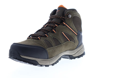 Hi-Tec Allendale Mid Waterproof 9519W Mens Brown Wide 2E Suede Hiking Boots