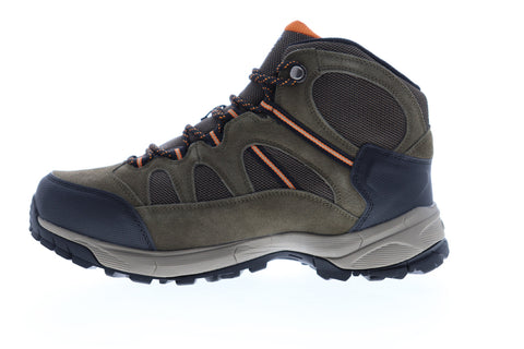 Hi-Tec Allendale Mid Waterproof 9519W Mens Brown Wide 2E Suede Hiking Boots