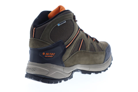 Hi-Tec Allendale Mid Waterproof 9519W Mens Brown Wide 2E Suede Hiking Boots