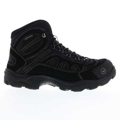 Hi-Tec Bandera Mid Waterproof 9527 Mens Black Suede Lace Up Hiking Boots