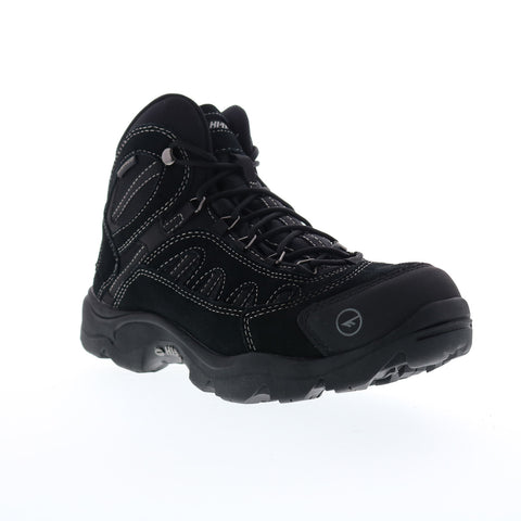 Hi-Tec Bandera Mid Waterproof 9527 Mens Black Suede Lace Up Hiking Boots