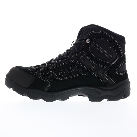 Hi-Tec Bandera Mid Waterproof 9527 Mens Black Suede Lace Up Hiking Boots