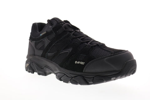 Hi-Tec Ravus Vent Low Waterproof 9539 Mens Black Suede Hiking Boots Shoes