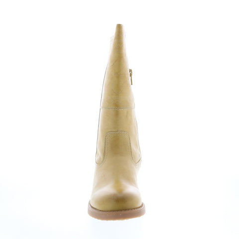 Frye Campus Stitching Horse 96601 Little Kids Beige Leather Knee High Boots