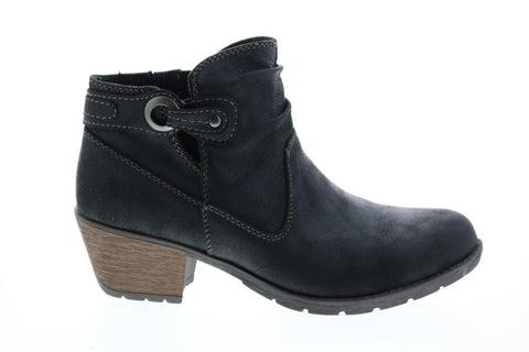 Earth Origins Oakland Adele Womens Black Synthetic Ankle & Booties Boots
