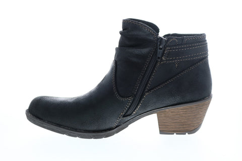Earth Origins Oakland Adele Womens Black Synthetic Ankle & Booties Boots