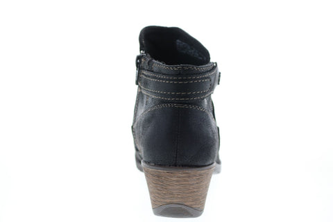 Earth Origins Oakland Adele Womens Black Synthetic Ankle & Booties Boots