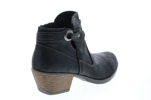 Earth Origins Oakland Adele Womens Black Synthetic Ankle & Booties Boots