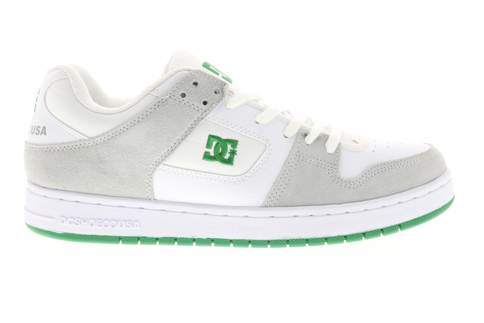 DC Manteca ADYS100177 Mens White Suede Low Top Lace Up Skate  display picture 1